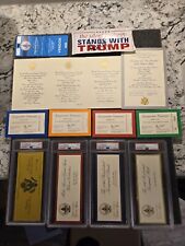 Donald J. Trump - 2017 Inauguration Ticket/Badge Collection PSA - VERY RARE 🇺🇲 picture