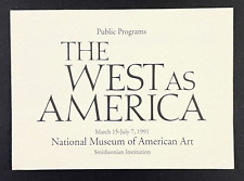 1991 West As American National Art Museum Smithsonian DC Vintage Travel Brochure picture