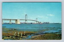Wilmington DE- Delaware, Delaware Memorial Bridge, Antique, Vintage Postcard picture