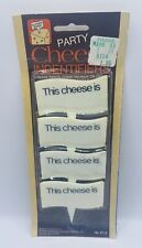Vintage 1978 Party Cheese Identifiers NOS Buffet Charcuterie picture