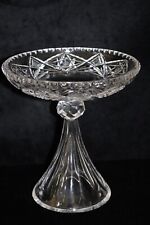 ANTIQUE PRESSED NEAR CUT FOOTED COMPOTE picture