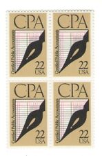 CPA Certified Public Accounts Accounting 36 Year Old Mint Vintage Stamp Block picture