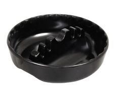 Black Round Plastic Ashtrays 5 in. picture
