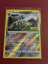 Pokemon Sun Moon Ultra Prism Bastiodon 85/156 Rare Reverse Holo TCG Card picture