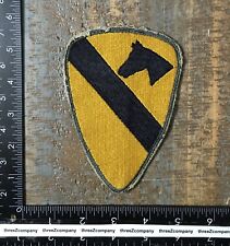 Korean War US Army 1st Cavalry Division Cut Edge SSI Patch Worn No Glow picture