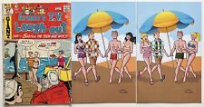 Archie Giant #225 Betty And Veronica Sabrina Bikini Risque Cover Lot GGA picture