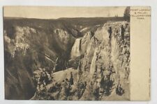 VTG 1900s Yellowstone National Park Postcard Point Lookout & Falls Haynes Photo picture