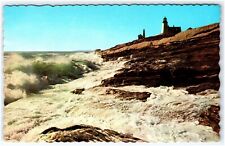 LIGHTHOUSE ON THE ROCKBOUND COAST PEMAQUID POINT MAINE POSTCARD picture