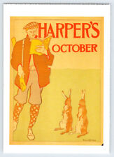 October 1894 Harper's Magazine Edward Penfield Reprint Postcard BRL18 picture