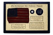 Revolutionary War Bullet & Flint from Yorktown, VA in 8x12 Display Case with COA picture