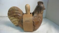 NEW Mortar & Pedestal CARVED WOOD HEAVY HANDCRAFTED 10