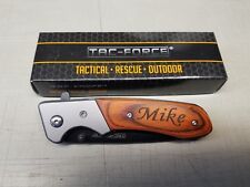 Personalized Engraved TAC-FORCE Pocket Knife with Clip Groomsmen Custom Gift  picture