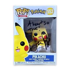 Jason Paige Signed Auto Funko POP Pikachu #553 Pokemon Figure picture