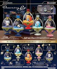 Pre Re-Ment Evangelion Dreaming Pot 1BOX Miniture Doll Desk Top FIgures Set of 5 picture