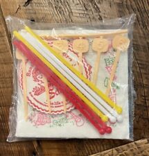 Vtg NOS SCHENLEY RESERVE WHISKEY BAR PARTY PACK NAPKINS COASTER SWIZZLE STICKS picture