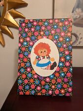 Hallmark Raggedy Ann Stationery Kit Box With Paper & Envelopes Florals Vintage  picture