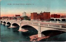 Vintage Postcard 5th Street Bridge Waterloo IA Iowa                        E-323 picture