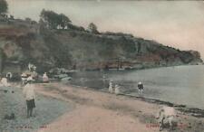 SCARCE - 1907 VINTAGE Goodrington Beach POSTCARD from Paignton to Beckenham Kent picture