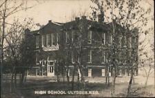 1911 RPPC Ulysses,NE High School Butler County Nebraska Real Photo Post Card picture