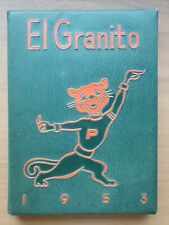 Porterville, CA 1953 yearbook El Granito Year Book  annual Union High School picture