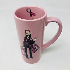 Simply Vera Wang Ceramic Coffee Mug Pink Ribbon Breast Cancer Awareness 12oz picture