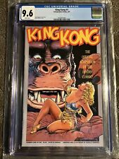 Fantagraphic Comic King Kong 1 ‘91 CGC 9.6 NM Dave Stevens GGA Cover UNPRESSED🔥 picture