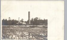 WATER WORKS stevens point wisconsin real photo postcard rppc wi logging antique picture