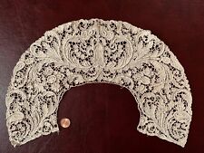 19th C. Point Colbert / Gros Point de Venise round fan-shape collar  COLLECTOR picture