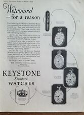 1926 Keystone standard watch pocket watch welcomed for reason ad picture