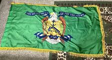3x5FT US Treasury Department Flag With Gold Fringe And Pole Sleeve  picture