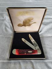 CASE XX  R6254SS 1985 National Wild Turkey Federation Dark Red Trapper Knife picture