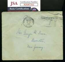 Grace Coolidge JSA Coa Hand Signed Free Frank Rnvelope Autograph picture