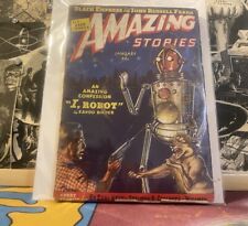 AMAZING STORIES January 1939 The Original I Robot By Eando Binder First Edition  picture