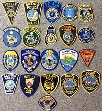 Obsolete  vintage American US USA Maine Police & Sheriff patches x 21 picture
