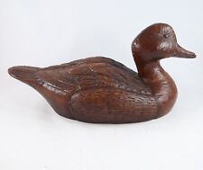 Vintage Red Mill Mfg. Mallard Duck Figurine Sculpture, 10.5