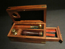Antique Vintage Style Wax Seal Stamp Kit w Brass Burner Spoon Stamp Box Set picture