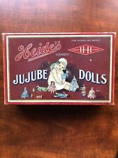 Rare Seldom Seen Heide’s Jujube Dolls Candy Box. Early 1900s Very Nice Condition picture
