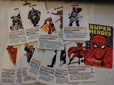 RARE highly collectable 1977 Marvel Comics Super Heroes single card - You choose picture