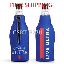 2 New AUTHENTIC Michelob Ultra BOTTLE Beer Koozie Coozie Coolie Cooler Budweiser picture
