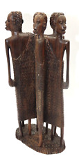 Hand Carved-African Tribal Elders Wood Sculpture picture