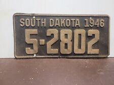 1946 SOUTH DAKOTA License Plate Tag Original. picture