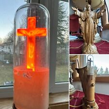 1930's All Original Aerolux Light Corporation Religious Lamp with Crucifix Lamp picture