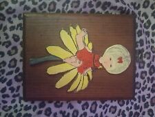 Vintage 1960's/70's Painted Wooden Wall Decor picture