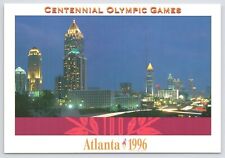 Sports~Atlanta GA 1996 Centennial Olympic Games~Skyline At Night~Continental PC picture