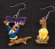 Funky Retro SCOOBY DOO LOGO EARRINGS Dog Figure Cartoon Novelty Costume Jewelry picture