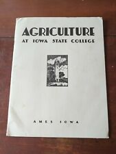 Vintage 1938 Iowa State College Agriculture Booklet RARE picture