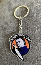 Michael Myers Just The Tip Acrylic Halloween Keychain Spooky Halloween picture