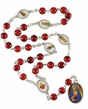 Five Holy Wound Chaplet, Prayer Card, Sacred Heart of Jesus Immaculate Lent picture