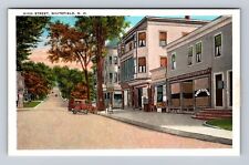 Whitefield NH-New Hampshire, High Street, Post Office, Vintage Souvenir Postcard picture