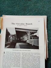 Wtr6  Ephemera 1950s railway article the Clevedon branch  picture